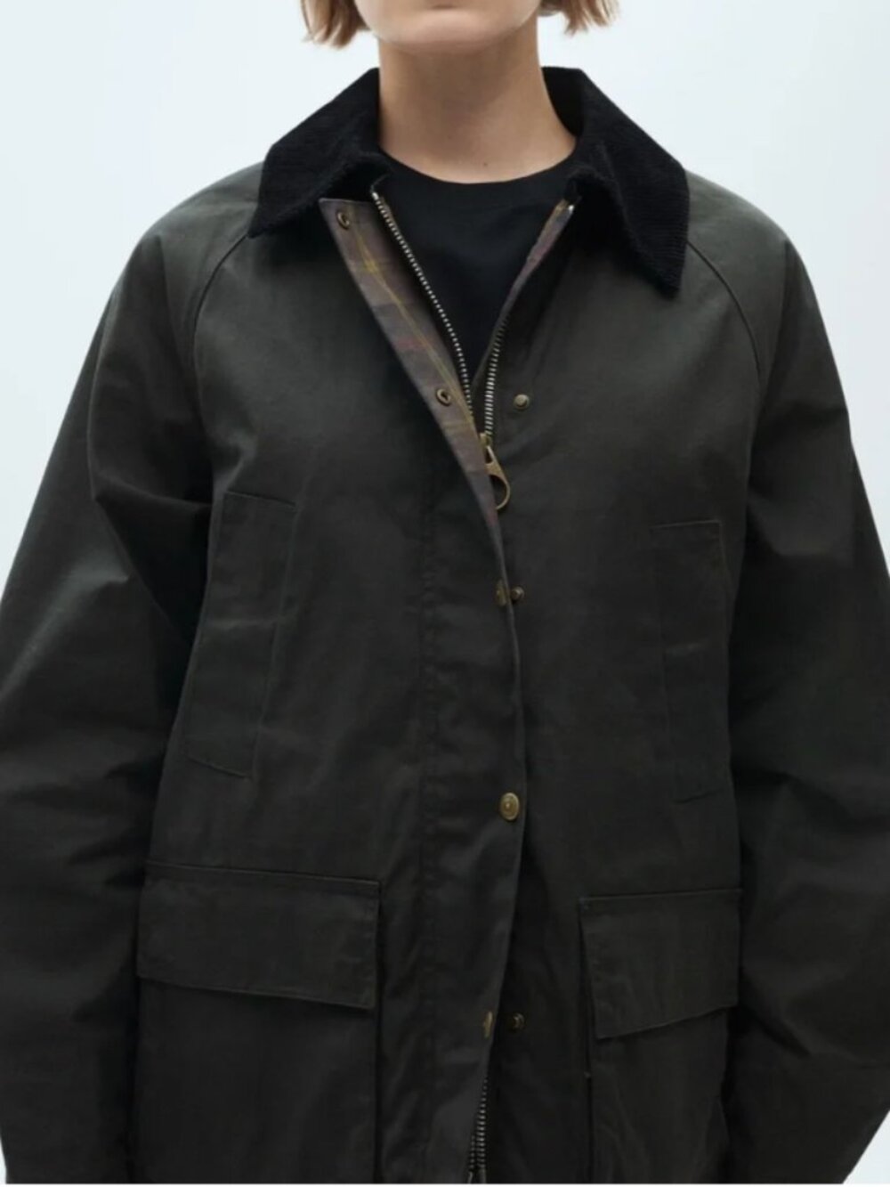 MANGO Wax effect barn coat | Jacket | XXL